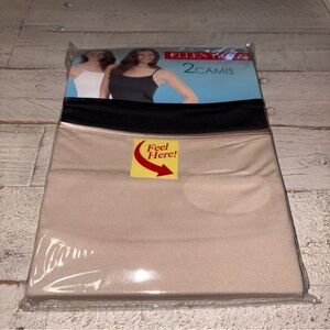 Ellen Tracey 2 Satin Trim Camis Women’s Sz XXL 20-22 Ultra Soft Natural Slimming